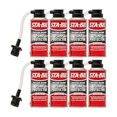 STA-BIL Pump Protector - Protects Pressure Washer Pump and Other Internal Components During Storage - Next Gen Anti-Freeze and Lubricant Formula, 4 oz. (22007-8PK)