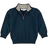 RUGGEDBUTTS Dark Navy Quarter Zip Sweater - 12-18m