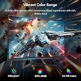Z Edge 27 Inch Curved Gaming Monitor 200Hz 1ms MPRT Full HD 1080p view 6