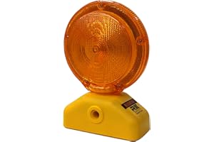Troy Safety BLIGHT4D Barricade Light,3-Way Switch, Operate with 4 D Size Cell, Yellow Case/Red Lens