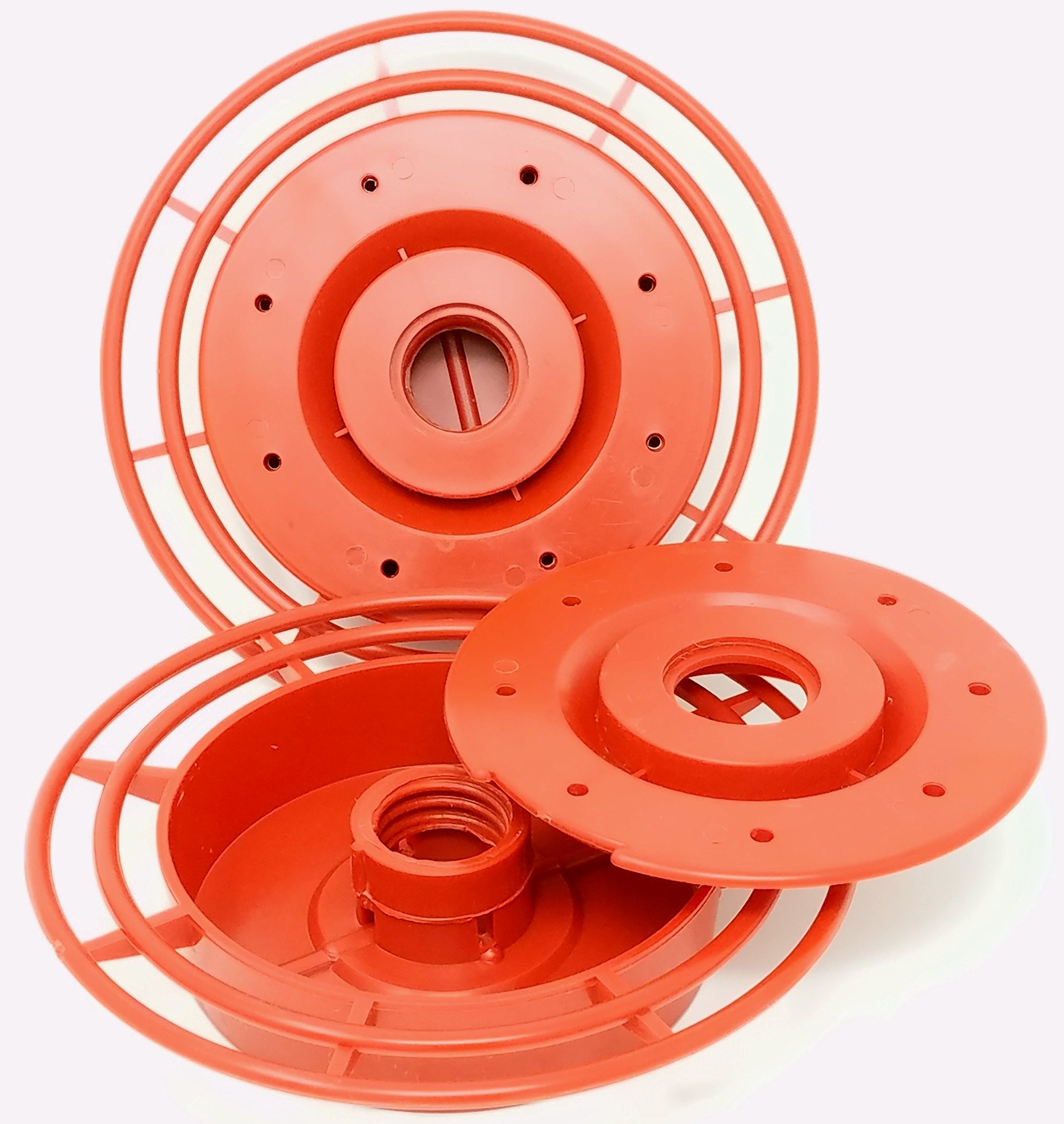 Hummingbird Feeder Replacement Bottom Red set of 2 One Base New