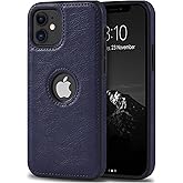 JAROIE Classy Design Luxury Leather Phone Case for iPhone 11 Non-Slip Grip Full Body Ultra Slim Protective Case (2019,6.1”) (
