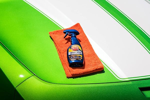 303 SPRAY WAX – QUICK AND EASY SPRAY ON CAR WAX – LASTS UP TO 90 DAYS – USE ON WET OR DRY SURFACES – NATURAL AND SYNTHETIC PROTECTION – CARNAUBA WAX FORMULATION, 16 FL. OZ, BLUE