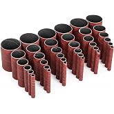 Dark Stone Sanding Sleeves for Oscillating Spindle Sander, Aluminum Oxide, 6-Pack (0.5, 1/2, Inches, 240)