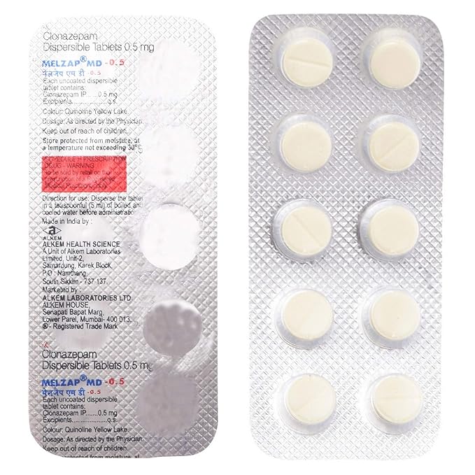 clonazepam 0.5 mg tablet price in india