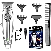 KEMEI Professional Beard and Hair Trimmer for Men, Cordless T-Blade Trimmers, Electric Hair Clippers for Barbers and Stylists, All Body Grooming Model 1949