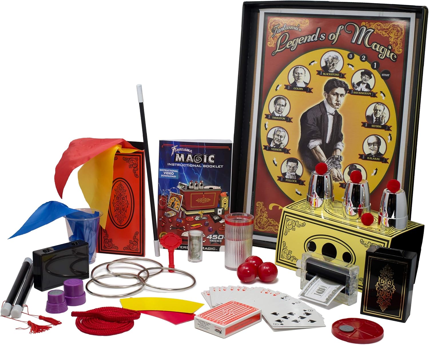 Fantasma Masters of Magic Set - Starter Magic Kit for Kids and Adults - Learn 450+ Magic Tricks - Boys and Girls Ages 8 and Older: Toys & Games