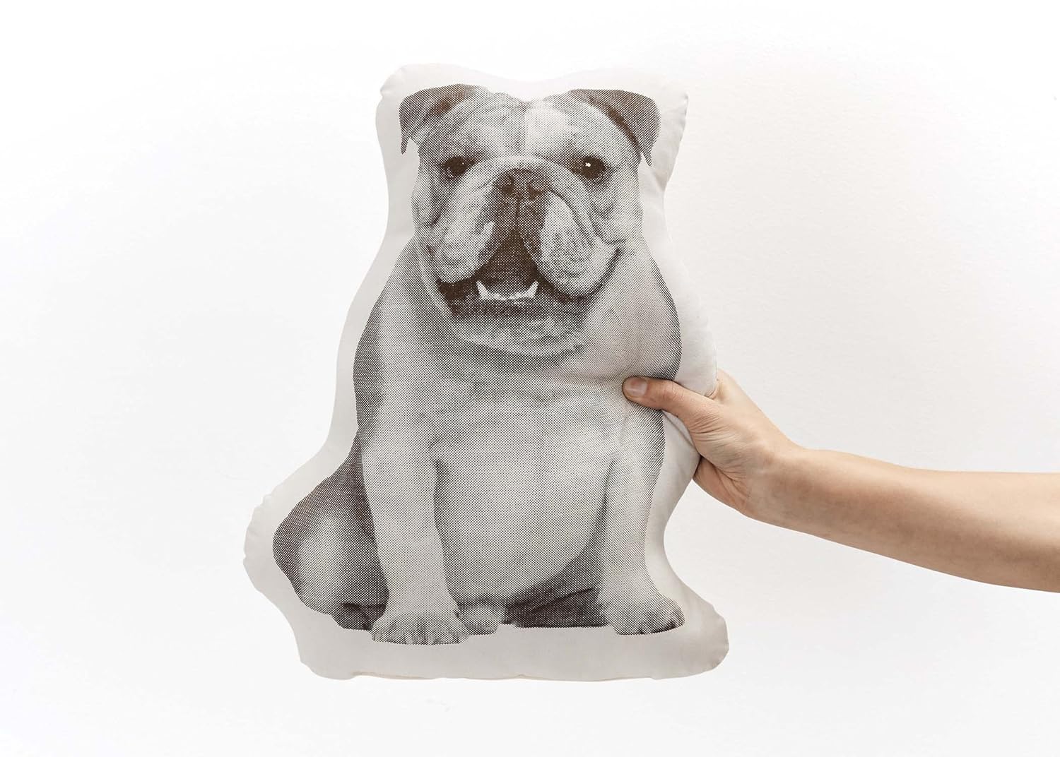 Areaware Fauna English Bulldog Pillow Black White Amazon In