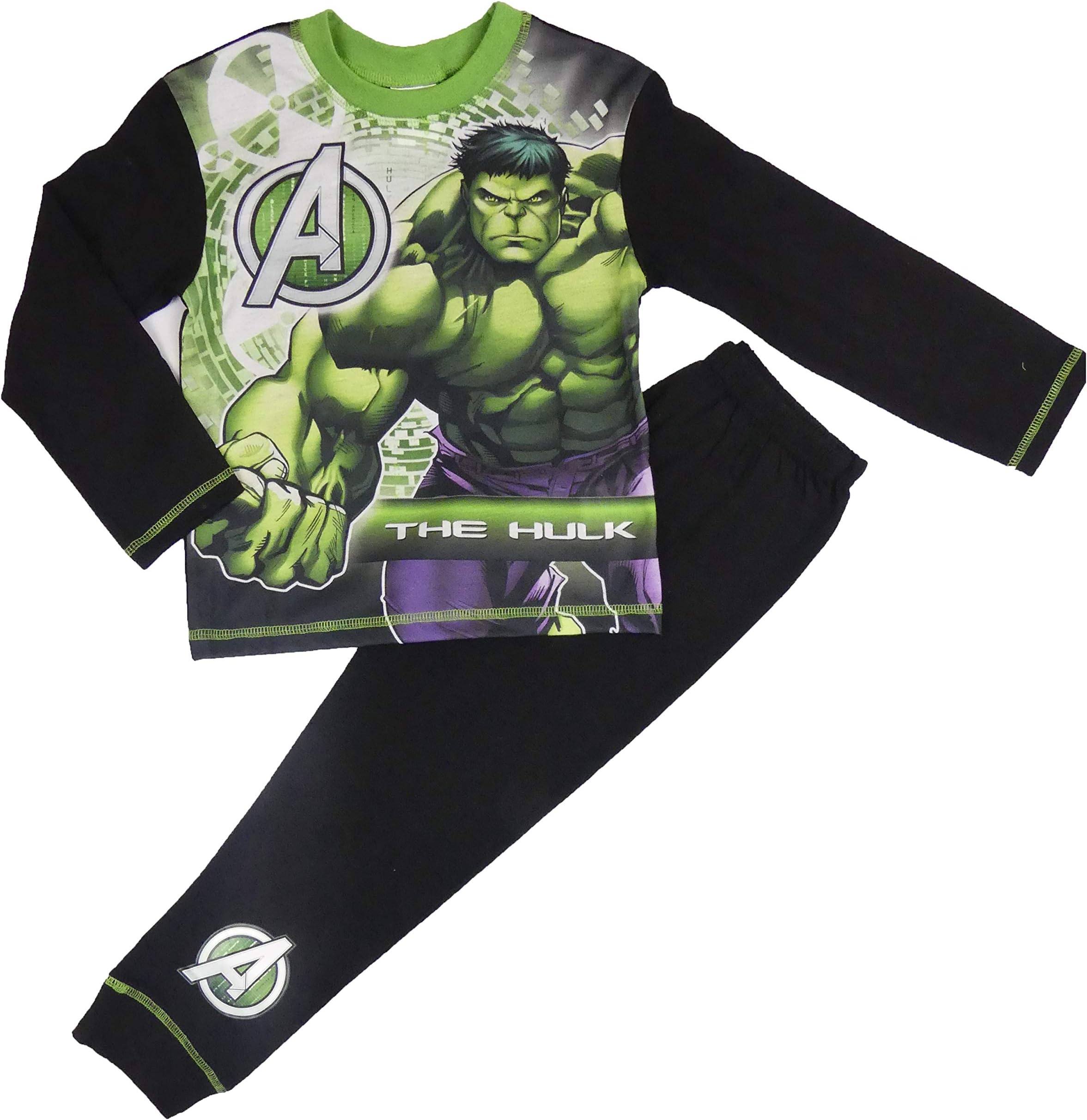 Boys Superhero Pyjama Set Comic Characters Marvel and DC Heroes 4-5 up to 9-1 Years