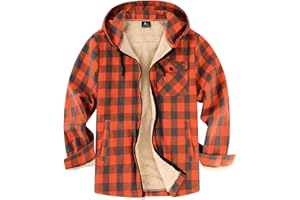 SWISSWELL Mens Sherpa Lined Fleece Shirts Jacket Plaid Flannel Zip Up Hoodies Heavyweight Winter Warm Coat with Pocket