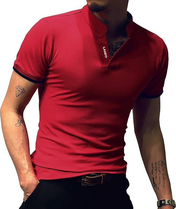 red t shirt mens fashion