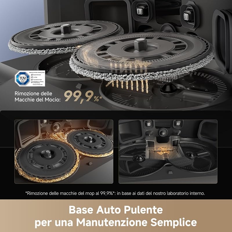 L40s Pro Ultra Robot Aspirapolvere Lavapavimenti, Aspiraz. 19.000 Pa