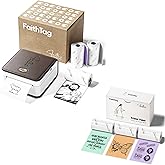 FaithTag Bible Study Mini Printer F21 Kit with 3 Rolls of 2” Colorful Stickers