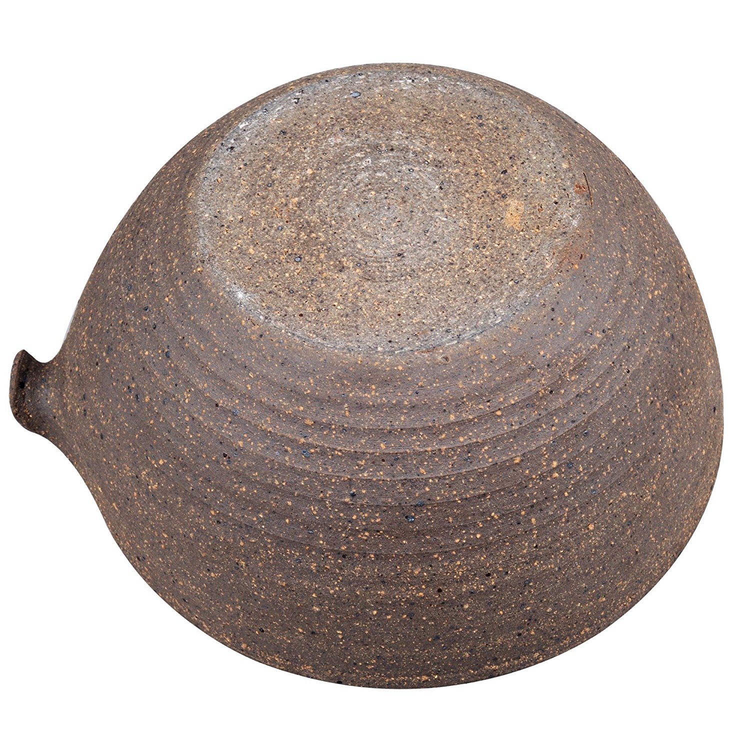 Brightea Matcha Green Tea Bowl Chawan with Spout Pottery Clay Large