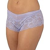 Shadowline Women's Underwear Cheeky Boy Short Lace Panty Available in Plus Size