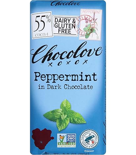 Amazon.com : Chocolove 55 Percent Cocoa Peppermint Dark Chocolate