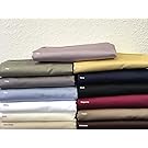 Sheetsnthings 100% Cotton Bed Sheet Set - 600TC, California King Solid Ivory - Soft, Deep Pocket, 4PC Sheets