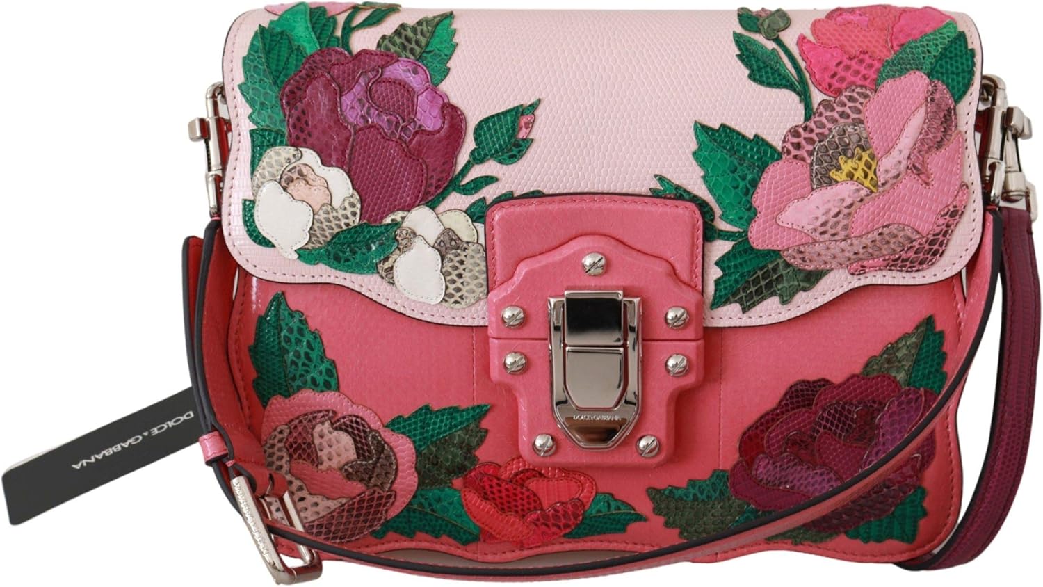Pink Roses Leather Shoulder Hand Borse LUCIA Purse Amazon.co.uk Shoes