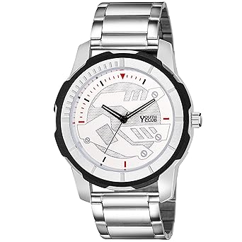white dial sports watch