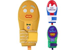 RVRAYS Baseball Sliding Mitt - Sliding Mitt for Youth - Drippy Drip Accessory Gingerbread Man, Coco, Scary HaHa - Softball