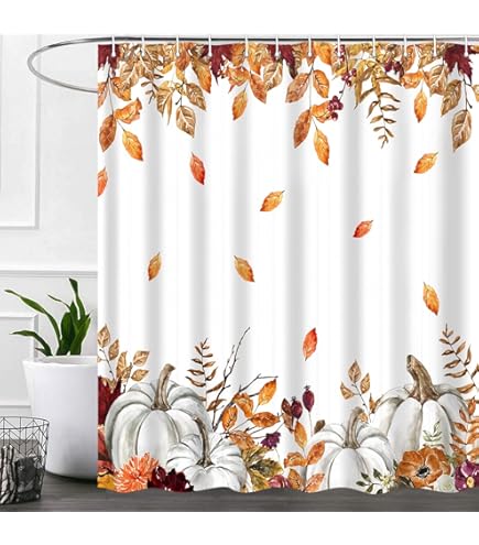 Farmhouse Animals Shower Curtain – Funny Donkey, Pig, Cow Print With Lavender, Grey Fence Design