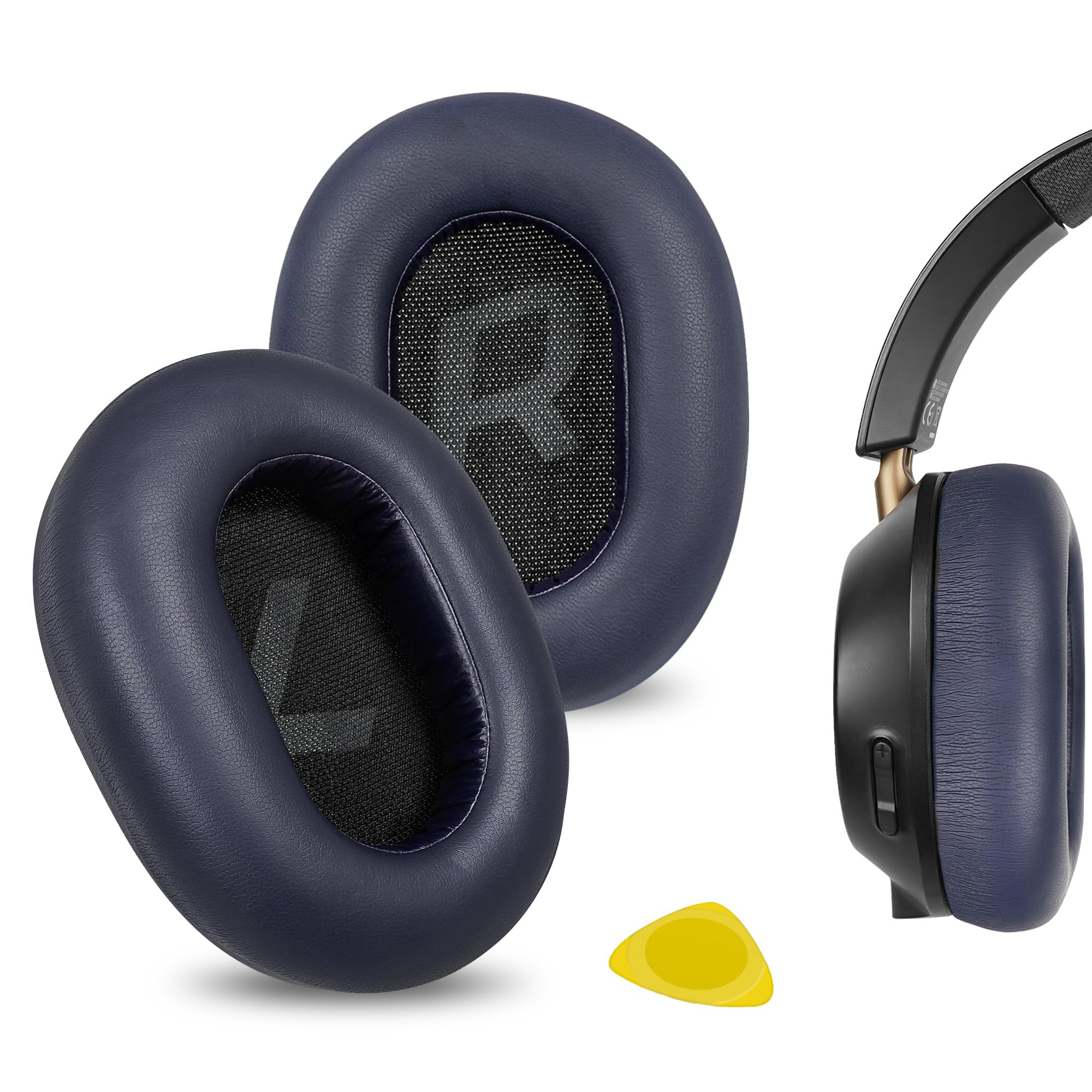 Geekria Replacement Ear Pads Compatible with Plantronics BackBeat GO 810 Wireless Headphones Ear Cushions, Repair Parts (Blue)