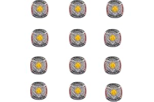 TOPSPORTSJEWELRY 12 pack tournament softball player ring awards finger size 9