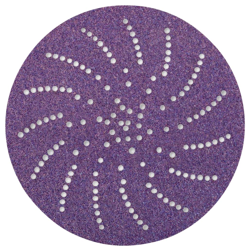 Photo 1 of 3M Hookit Clean Sanding Paper Disc 732U - 80+ Grit Vacuum Sanding Disc - C-Weight Backing, Hook and Loop Attachment - 6" - 50 Count