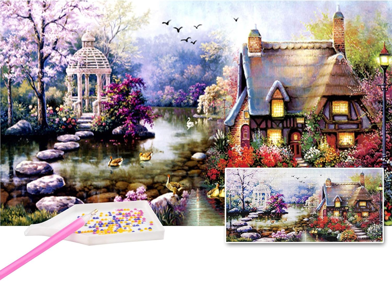 Amazon.com: Sjwspw 5d Diamond Painting Kits for Adults, DIY Square