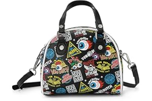 Von Dutch Womens Jax Bowling Bag Purse - Stylish Women's Handbag with Adjustable Strap, Spacious Interior, Iconic Logo Design