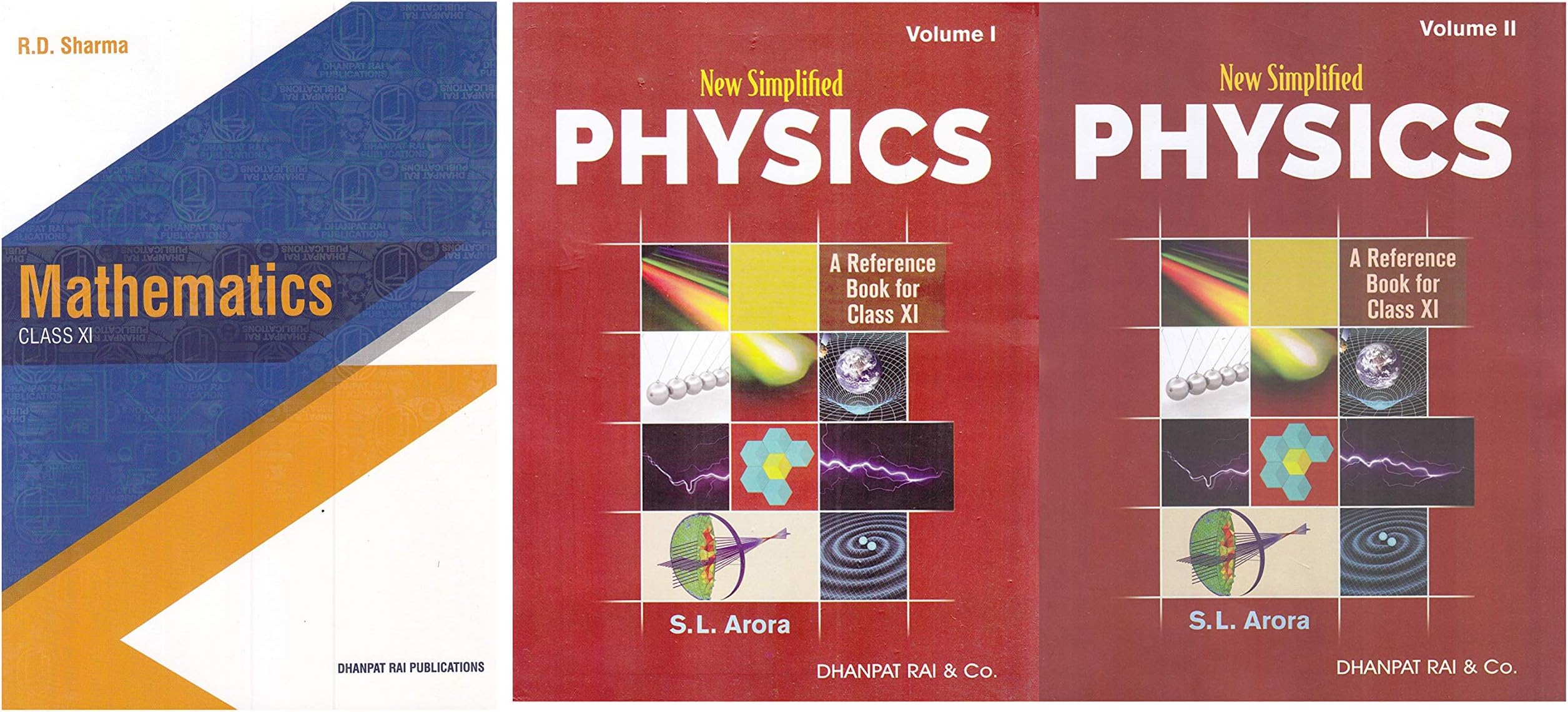 Std 11 Combo - Maths by RD Sharma + New Simplified Physics (2 Volumes)