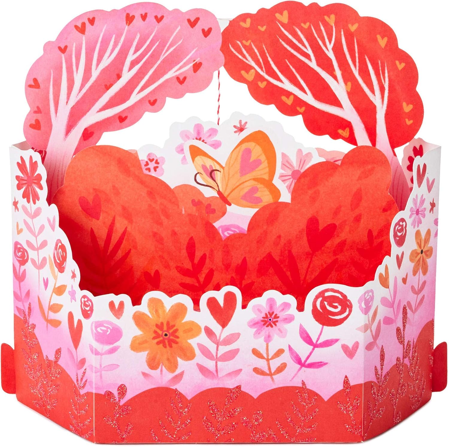Always The One for Me 3D Pop-Up Love Card from Hallmark, Red & Pink, 24cm by 16.6cm - Image 4