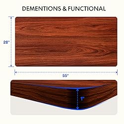 FLEXISPOT Whole Piece 55"x28" Desktop 1" Thickness