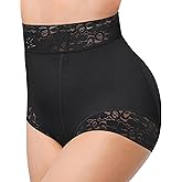 SHAPELLX Shapewear for Women Tummy Control Short Faja Body Shaper Compression Panties Mid Waisted Briefs Lace Underwear
