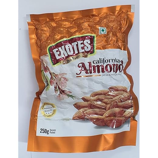 Exotes Popular Almonds Vacuum Pouch ( 250g x2)