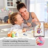 Cherry Cheers Family Handprint Kit Wooden Frame Non-Toxic Paints Transparent view 6