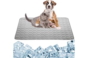 dgdgbaby Dog Cooling Mat Large Cooling Pad Summer Pet Bed for Dogs Cats Kennel Pad Breathable Pet Self Cooling Blanket Dog Crate Sleep Mat Machine Washable