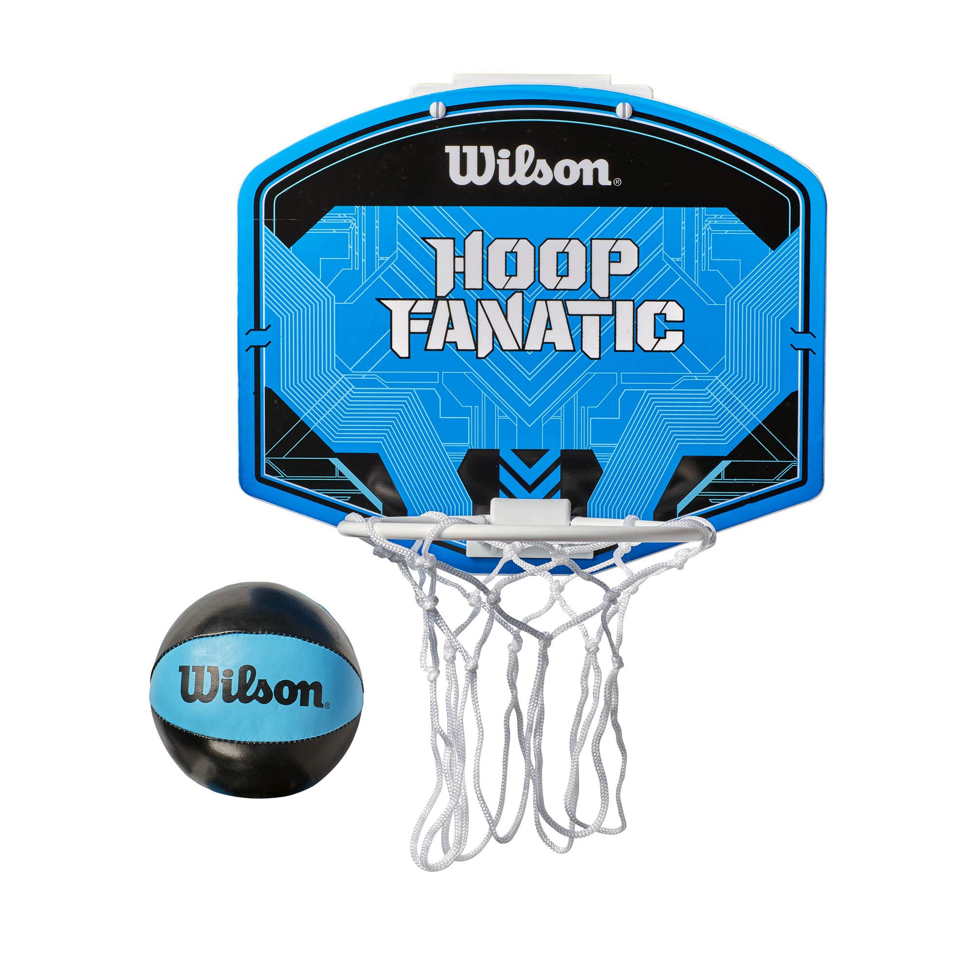 Wilson HOOP FANATIC MINI BSKT HOOP, BLUE/BLACK