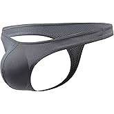Newsywell Men's Low Rise T Back Thong Breathable Bikini Soft Briefs Underwear