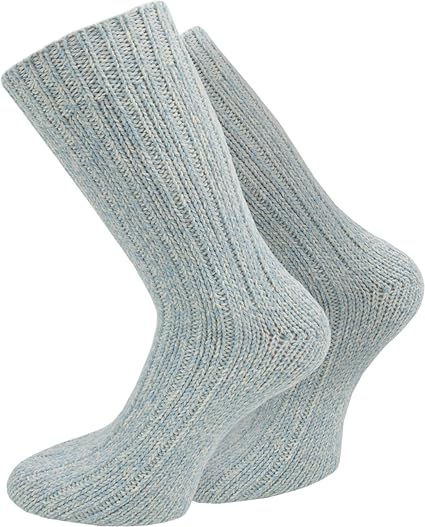 normani 4 Paar warme Schafwollsocken/Wintersocken/Norwegersocken wie handgestrickt für Damen