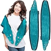 Langyiwee Halloween Eel Scarf Sea Creature Character Costume Witch Eel Scarf Accessory for Halloween Women Cosplay Prop(Double)