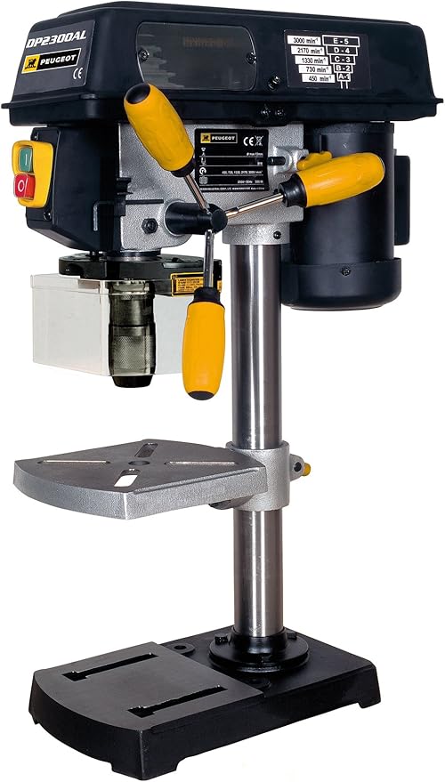 Peugeot Energydrill 13la Perceuse A Colonne 13 Mm 340w Cone Morse B16 13mm Amazon Fr Bricolage