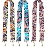 BBTO 3 Pcs Purse Straps for Handbags Replacement Wide Shoulder Adjustable Strap for Crossbody Bag Canvas Bag Women