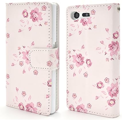 Amazon アウトレット Plata Xperia X Compact So 02j ケース 手帳型 花 フラワー 花柄 ストラップ ポーチ カバー 01 ケース カバー 通販