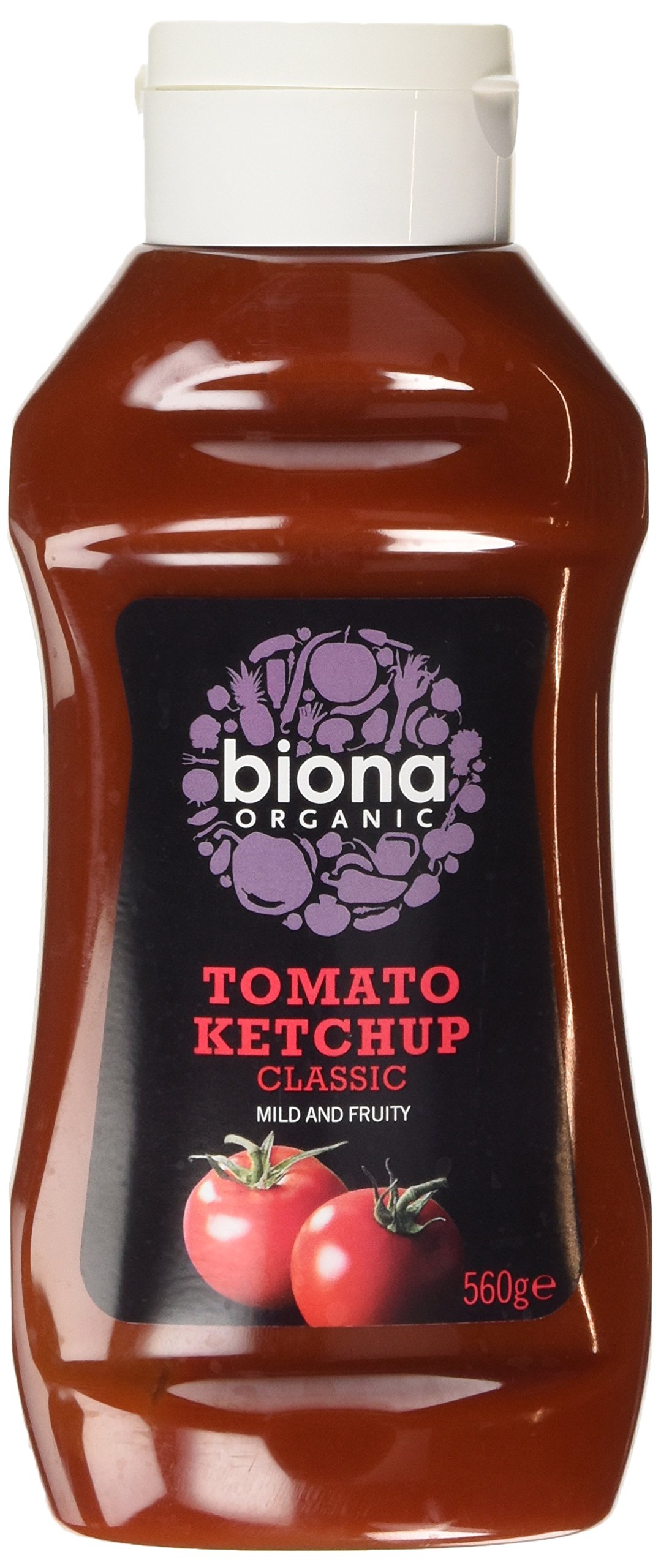 Biona Organic Classic Squeezy Ketchup 560g (Pack of 4)