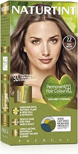 Naturtint 7.7 Teide Brown Permanent Hair Colour Gel 60ml + Quinoa Mask