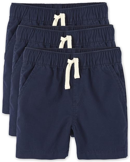 The Children's Place Baby Boys And Toddler Boys Pull on Jogger Shorts,Tidal 3 Pack,9-12MOS
