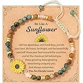 Tarsus Sunflower Gifts for Women – Symbol of Positivity, Strength & Love, Gift for Birthday, Christmas, or Thank You Occasion, Sunshine Sunflower Bracelet for Friends Coworkers Daughter...