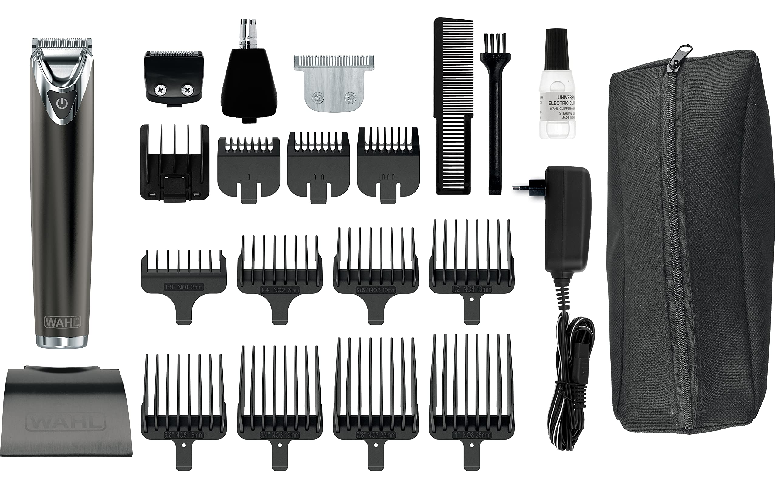 WAHL Hair Trimmer Lithium - Stainless Steel, All in one (9864-016), Bk