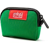 Manhattan Portage Coin Purse With Divider And Zipper Closure Credit Card Holder Cash Organizer Jewelry Pouch Fits Cards Money Change for Women and Men (Green)
